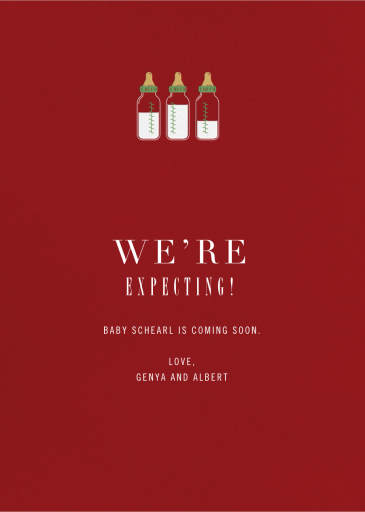 Baby Bottles (New) - Invitation by Paperless Post