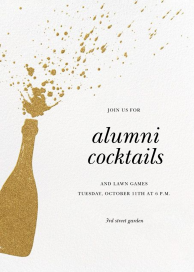 Champers - Alumni Event Invitation by Paperless Post