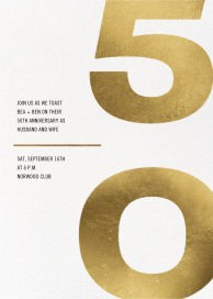 Wedded Kaboom - 50th Anniversary Invitation by Paperless Post