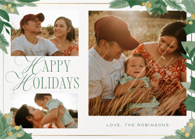 Holly Photos - Holiday Card by Paperless Post