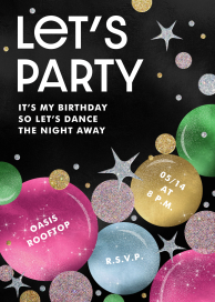 Glimmering Orbs - Birthday Invitation by Paperless Post