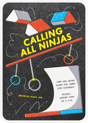 Calling All Ninjas - Birthday Invitation by Paperless Post