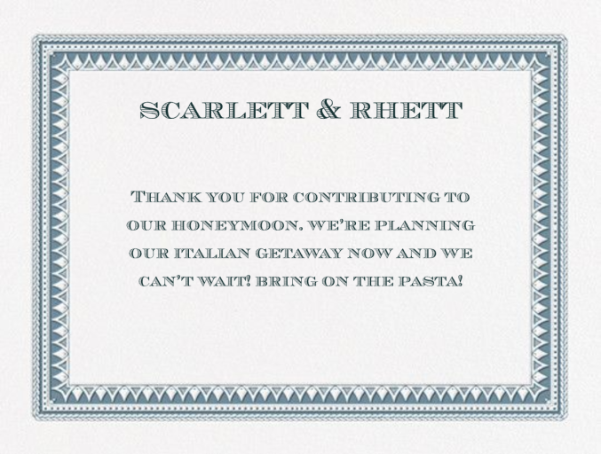 Banque (Thank You) by Crane & Co.