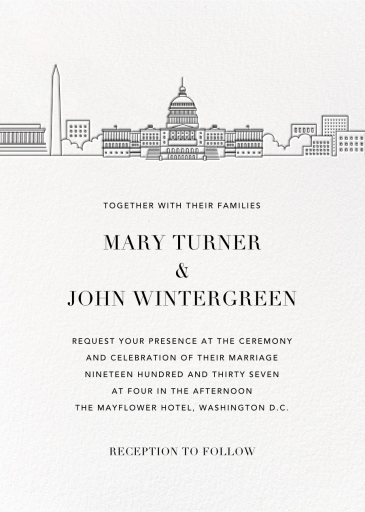 Skyline View - Wedding Invitation by Paperless Post