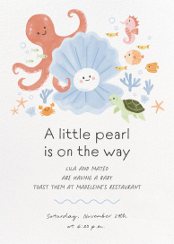 A Little Pearl - Baby Shower Invitation by Paperless Post
