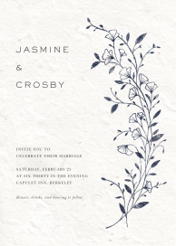 Botanical Pressed Wildflower by Paperless Post