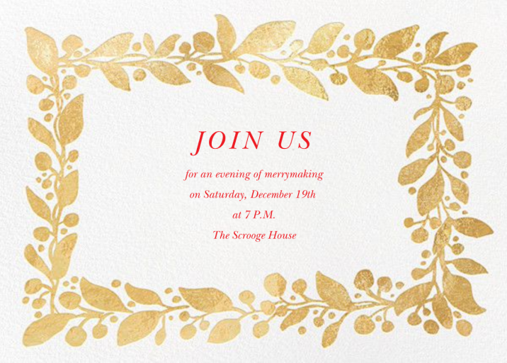 Hedera (Invitation) - Invitation by Linda and Harriett