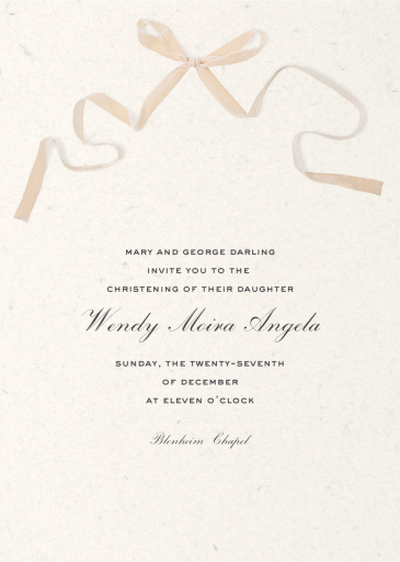 Pink Tie Affair - Baptism & Christening Invitation by Paperless Post