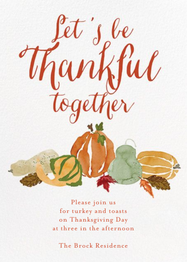 Gourd Times - Invitation by Crate & Barrel