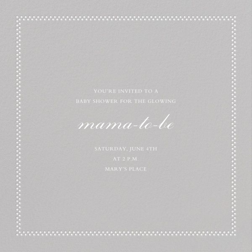 Uneven Dots (New) - Baby Shower Invitation by Paperless Post