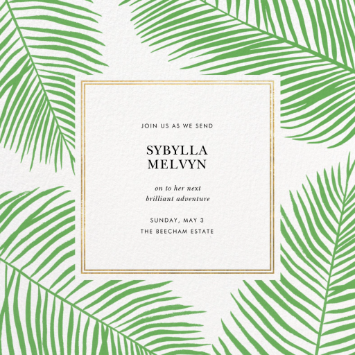 Palmier III - Retirement and Farewell Party Invitation by Paperless Post