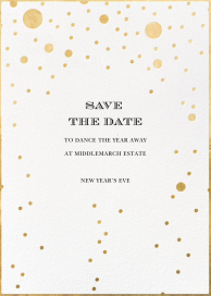 Gold Bubbles - Holiday Save the Date by kate spade new york
