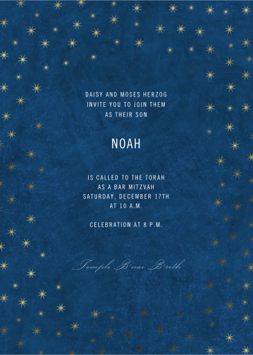 Celeste - Bar & Bat Mitzvah Invitation by Paperless Post