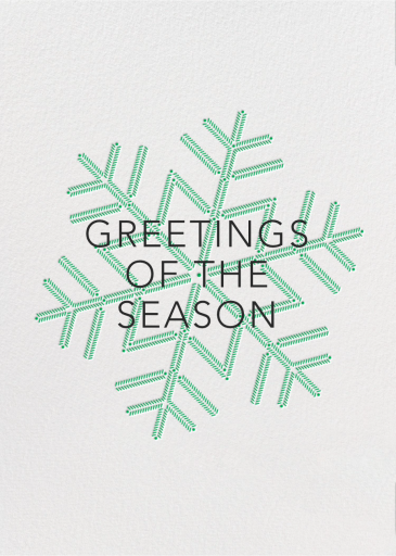 Snowlines - Holiday Card by Paperless Post