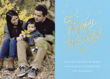 Starlit Hanukkah (Photo) - Greeting Card by Rifle Paper Co.