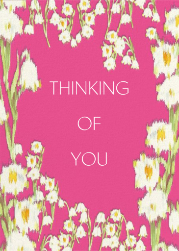 Garden Lilies (Greeting) - Thinking of You Card by Carolina Herrera