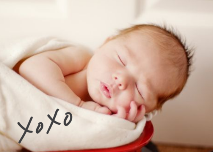 With Hugs and Kisses (Double-Sided) - Stationery by Linda and Harriett