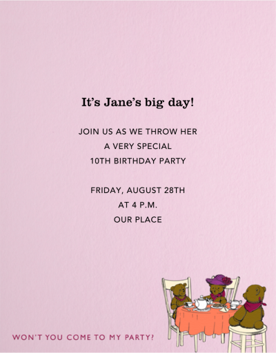 Tea Party - Birthday Invitation by Paperless Post