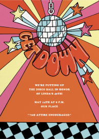 Boogie Down Birthday by Paperless Post