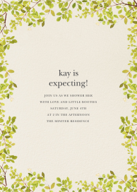 Spring Border - Baby Shower Invitation by Felix Doolittle