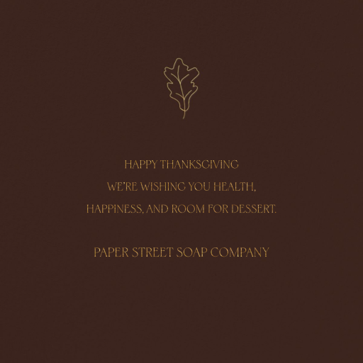 Forever Thankful - Business Thanksgiving Card by Paperless Post - Back