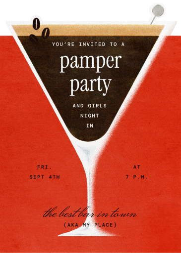 Espresso Tini - Get-Together Invitation by Paperless Post