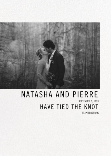 Simple Black and White (Photo) by Paperless Post