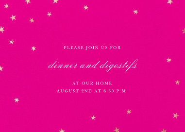 Nightly (Tall) - Dinner Party Invitation by Paperless Post