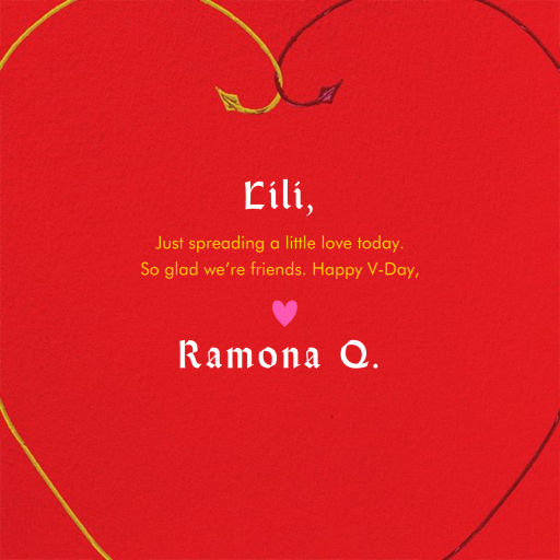 Devilish Love by Paperless Post - Back