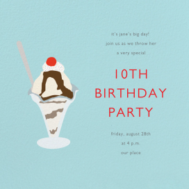 Ice Cream Sundae by Paperless Post