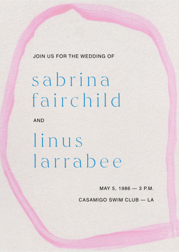 Painted Pink - Invitation by Moglea