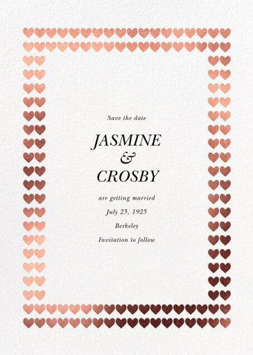 Golden Hearts - Invitation by kate spade new york