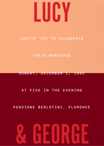 Split Line - Wedding Invitation by Paperless Post