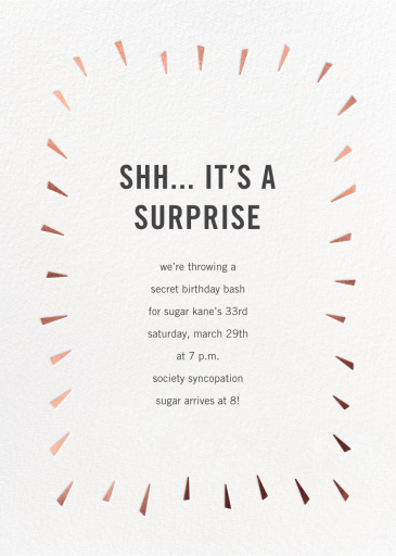 Éclat - Surprise Party Invitation by Paperless Post