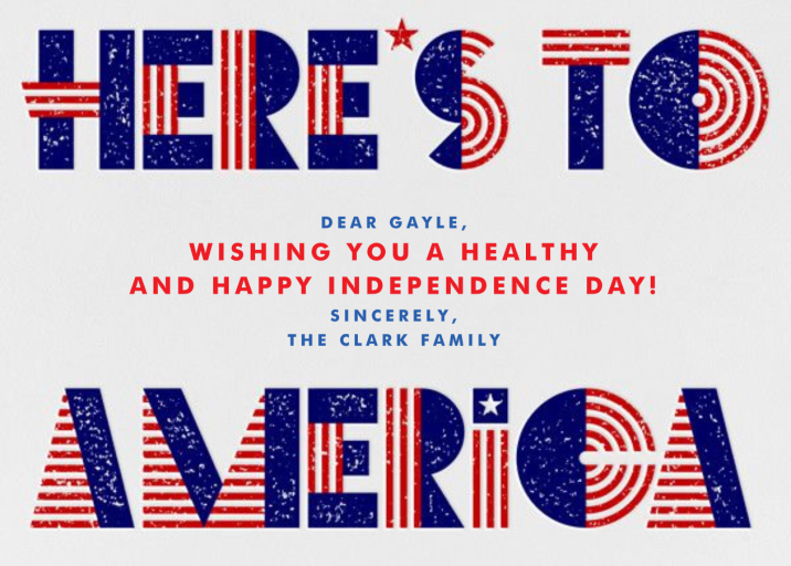 Cheers, America - 4th of July Card by Paperless Post