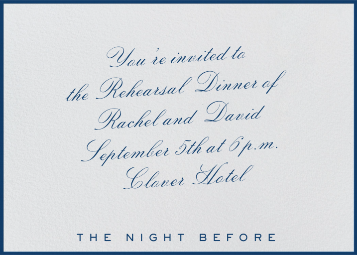 Forever in Ink - Rehearsal Dinner Invitation by Paperless Post