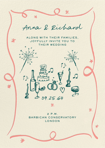 Where Sparks Fly - Wedding Invitation by Pulp Templates Co.
