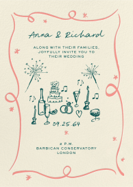 Where Sparks Fly - Wedding Invitation by Pulp Templates Co.