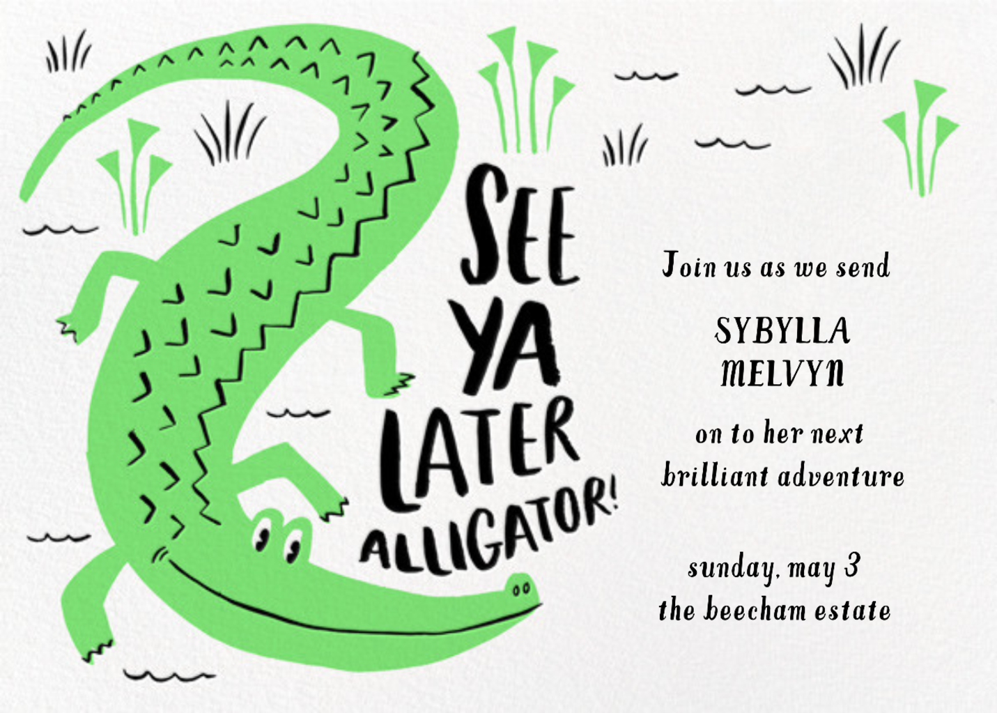Later Gator | Send online instantly | RSVP tracking
