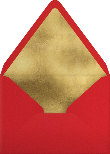 Santa Martini Tree Christmas Invitation Envelope