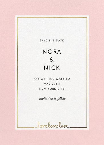 Thirds a Charm - Save the Date by kate spade new york