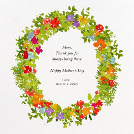 Spring Wreath - Greeting Card by Felix Doolittle