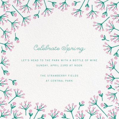 Spring Party Invitations | Send online instantly | RSVP tracking