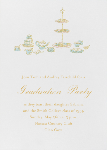 High Tea - Graduation Party Invitation by Paperless Post