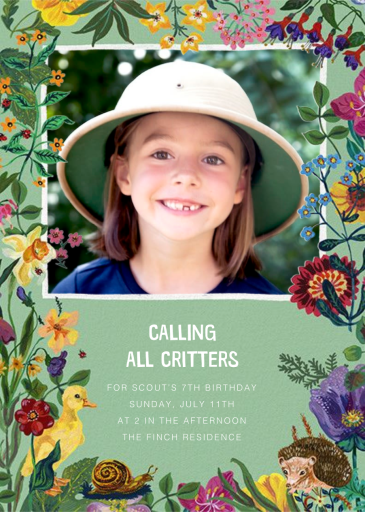 Le Herisson - Birthday Invitation by Nathalie Lété