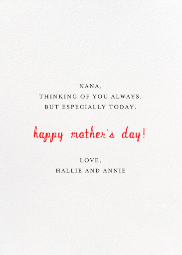 Tomatoes Love Tomatoes - Mother's Day Card by Mr. Boddington's Studio - Back