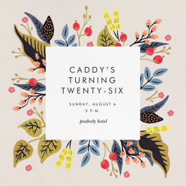 Egret Garden (Square) - Birthday Invitation by Rifle Paper Co.