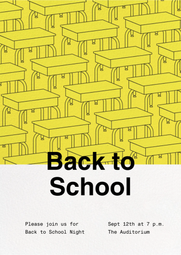 Desk Jockey - Back to School Invitation by Paperless Post