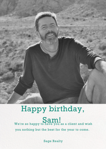 Split Screen - Business Greeting Card by Paperless Post