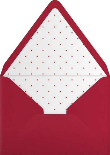 Watercolor Reindeer Party Invitation Envelope